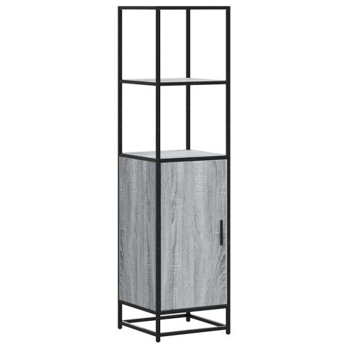 Висока дъска Grey Sonoma 35,5x35x139cm Обработено дърво и метал