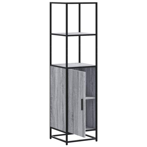 Висока дъска Grey Sonoma 35,5x35x139cm Обработено дърво и метал