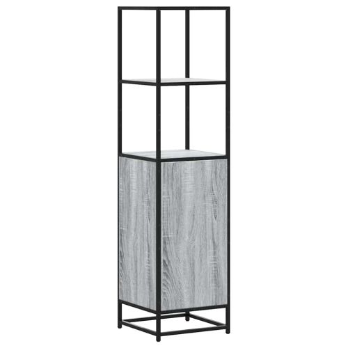 Висока дъска Grey Sonoma 35,5x35x139cm Обработено дърво и метал