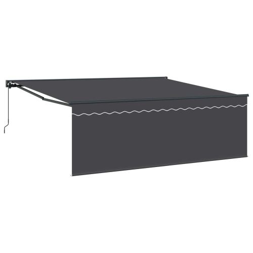 Рамка за сенник Жълт и бял 350 x 250 cm Полиестер с PU покритие