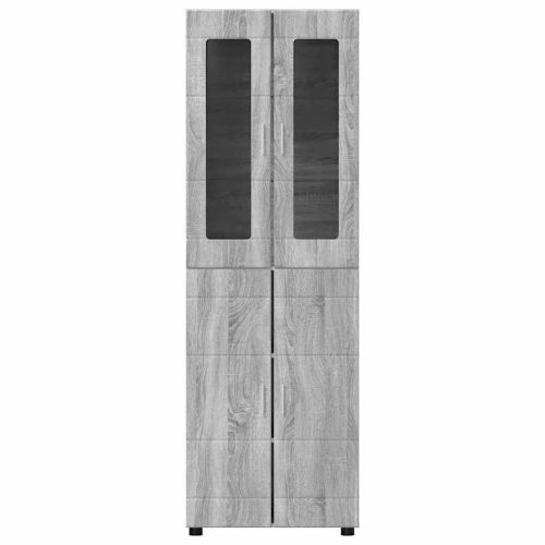 Висок шкаф FLORIN 60 x 35 x 182 см Сив Сонома
