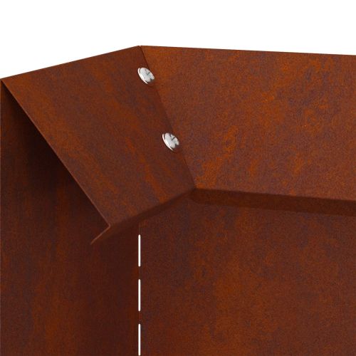 Оградка за охлюви 4 бр. 10 x 10 x 25 см Кортенова стомана