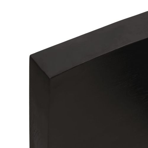 Плот за баня тъмнокафяв 60x60x(2-6) см обработено масивно дърво