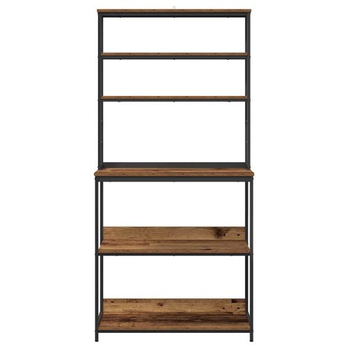 Кухненски рафт 5 нива 80 x 40 x 168 см Инженерна дървесина