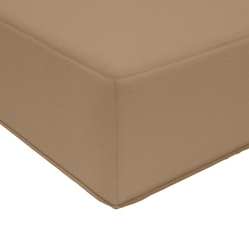 Възглавница за диван на открито Полиестер Таупе 80 x 80 cm