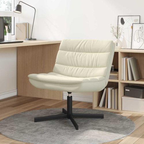 Въртящ се стол Крем 63 x 75 x 76 см Изкуствена