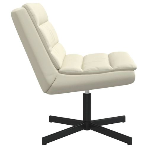 Въртящ се стол Крем 63 x 75 x 76 см Изкуствена