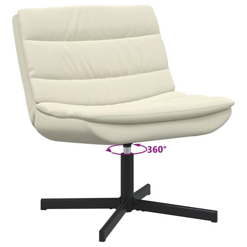Въртящ се стол Крем 63 x 75 x 76 см Изкуствена