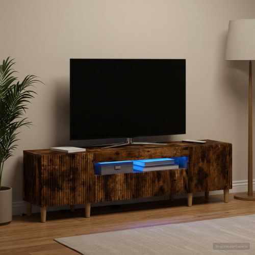 LED телевизионен кабинет ARNHEM 153 x 35 x 43 см Опушен дъб