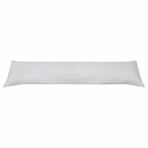 Странична възглавница за тяло, 40x145 cм, сива