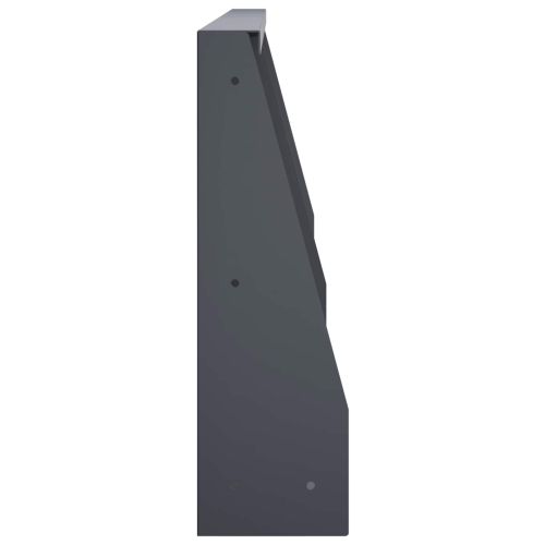 Задържащи стени 6 бр. 80 x 12 x 30 см Стомана Антрацит