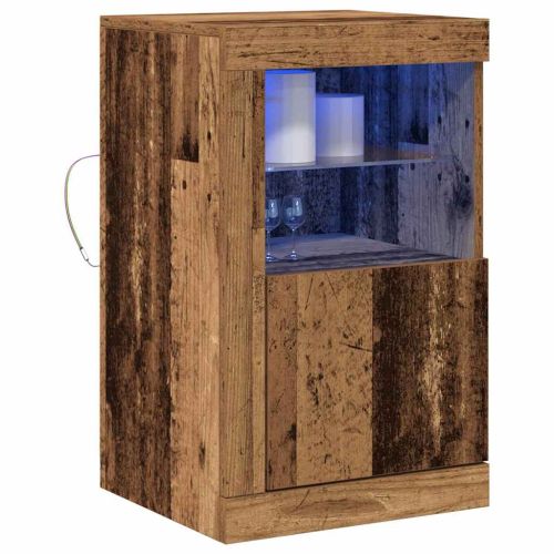 LED конзолна маса 2 бр. 41 x 37 x 67 см Инженерна дървесина