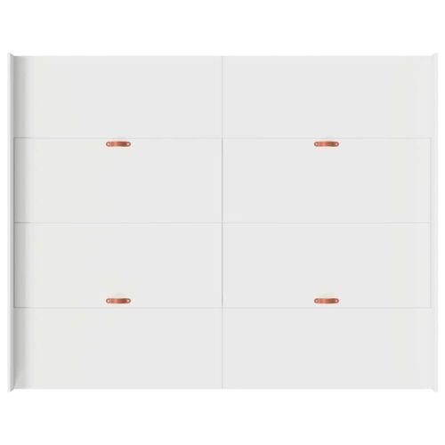 Легло с място за съхранение с чекмедже Бяло 160 x 200 cm