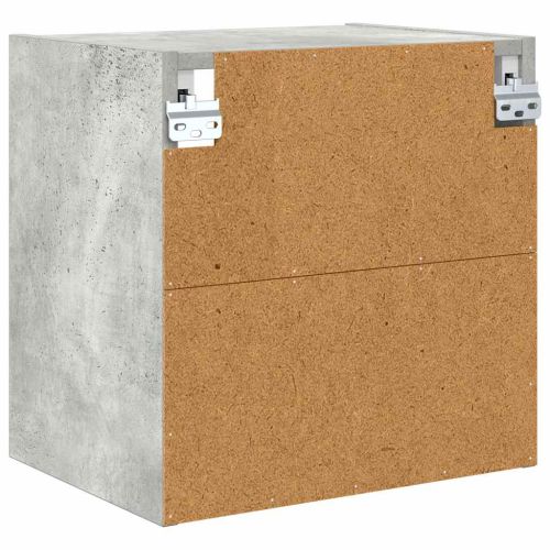 Висящ шкаф Циментено сиво 40 x 29,5 x 40 см Инженерна дървесина