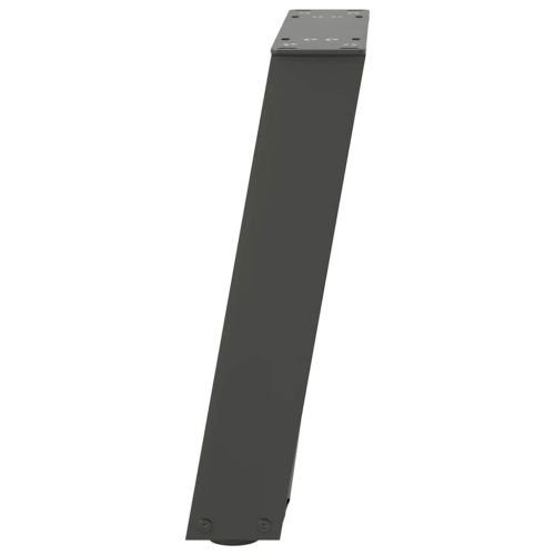 Крака за масичка за кафе, U-образни, 2 бр., антрацит, 28 x (42-43) см, стомана