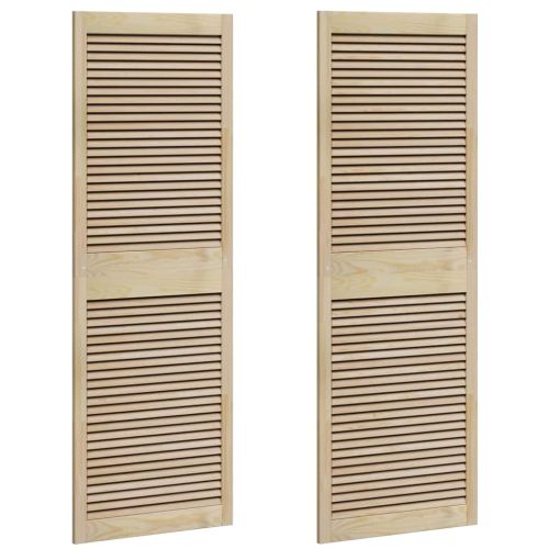 Врата за шкаф с врата 2 бр. Натурално 170 x 59,5 см