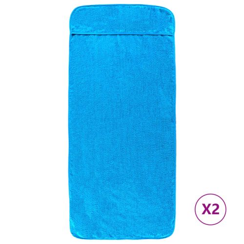 Плажни кърпи 2 бр тюркоаз 60x135 см текстил 400 GSM
