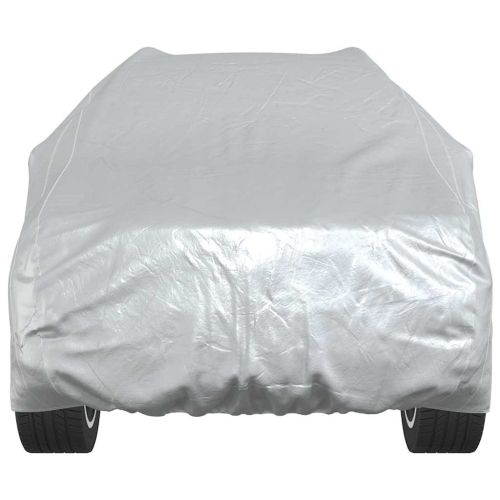Покривало за кола, за SUV, с каишки, цяло, сребрист, M
