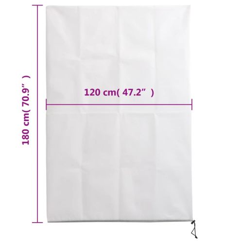 Зимни покривала за растения с цип, 10 бр, 70 г/м², 1,2x1,8 м