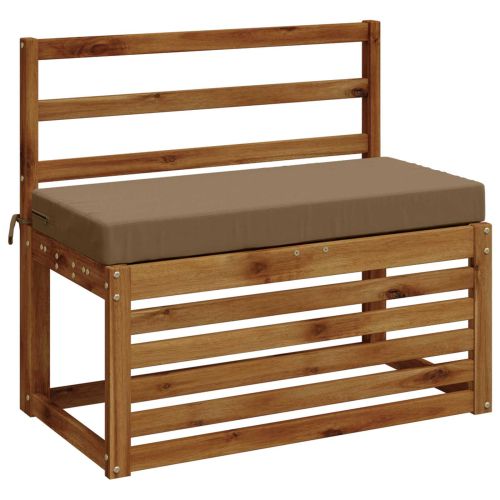 Възглавница за пейка SOEST 100% полиестер Таупе 80 x 40 x 8 cm