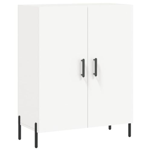 Висок шкаф, бял, 69,5x34x180 см, инженерно дърво