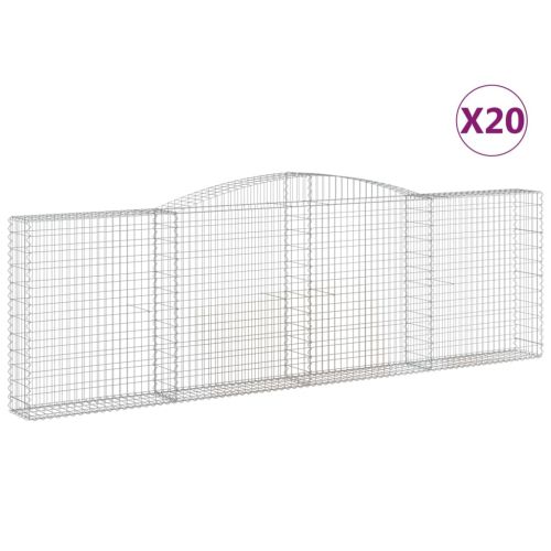 Габионни кошници арка 20 бр 400x30x120/140см поцинковано желязо