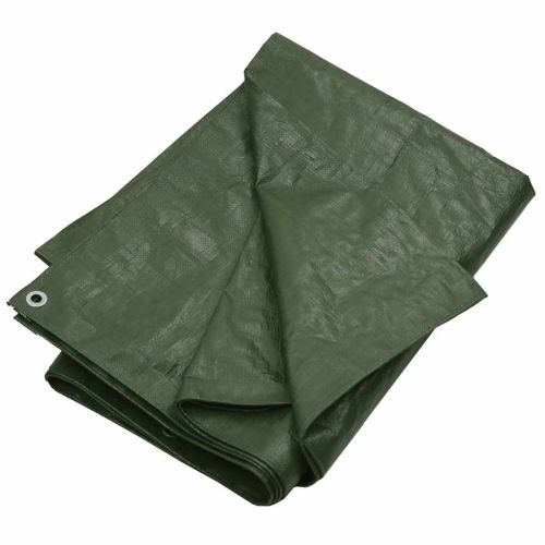 Брезент, 180 г/м², 4x4 м, зелен, HDPE