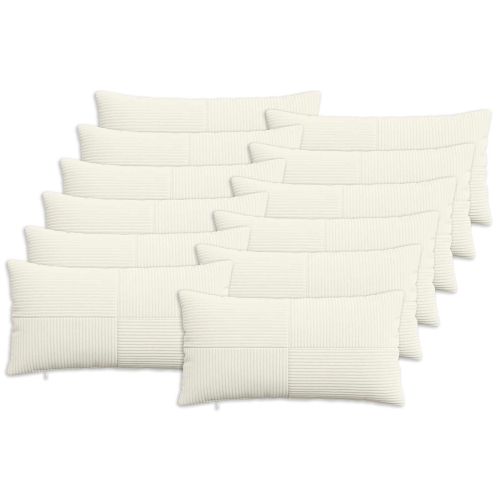 Калъфка за възглавница 12 pcs ALMELO Кремаво 40 x 80 cm