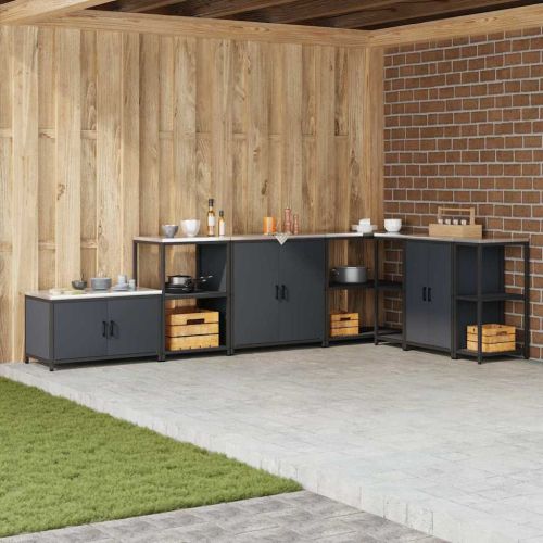 Кухненска рафтова единица HATTEM Антрацит 60 x 50 x 92 см