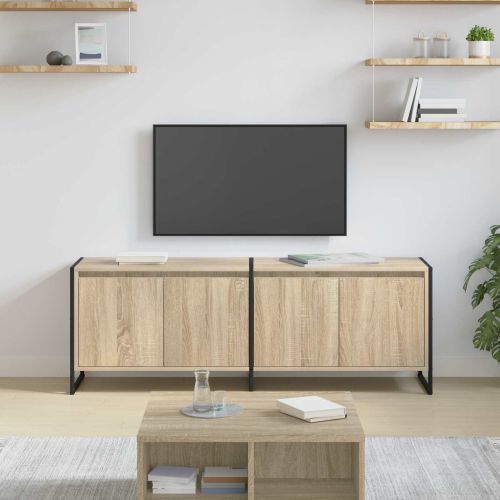 ТВ шкаф 140 x 36 x 49.5 см Сонома Инженерна дървесина