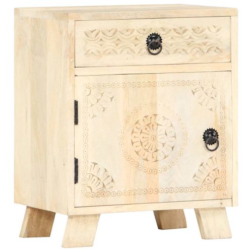 Нощно шкафче 40x30x50 см, масивно мангово дърво