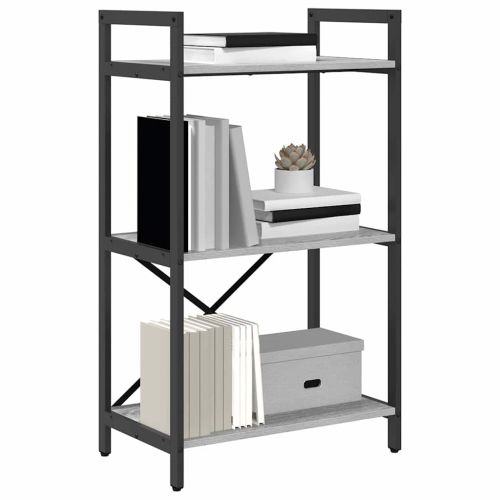 Рафт за книги 3 нива 56 x 34 x 96 см Инженерна дървесина