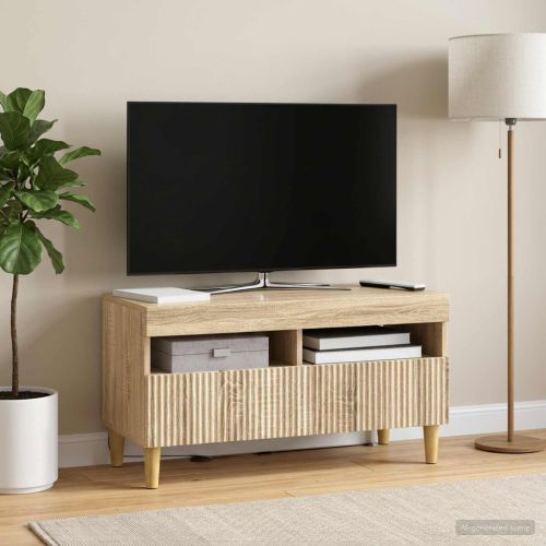 LED телевизионен кабинет ARNHEM 81 x 35 x 43 см Дъб сонома