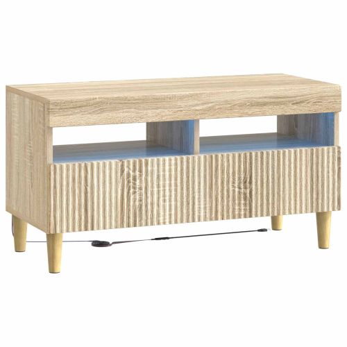 LED телевизионен кабинет ARNHEM 81 x 35 x 43 см Дъб сонома