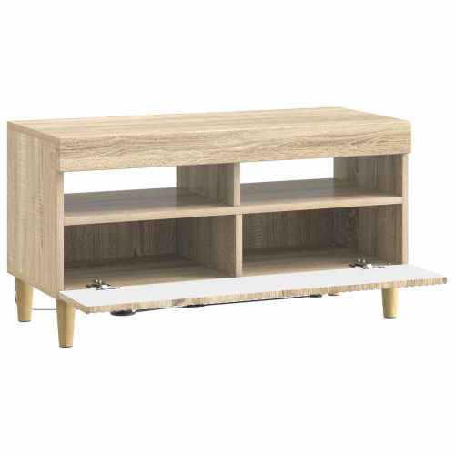 LED телевизионен кабинет ARNHEM 81 x 35 x 43 см Дъб сонома