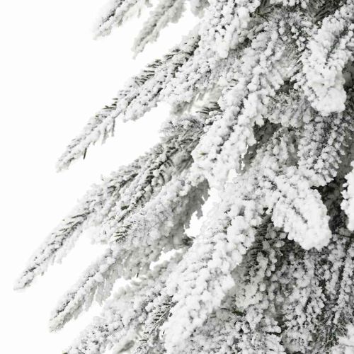 Коледно дърво с 150 LED светодиода Бяло 150 cm ПЕ и стомана