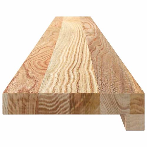 Прозоречни первази, 2 бр, 140x15x2 см, необработен масивен дъб