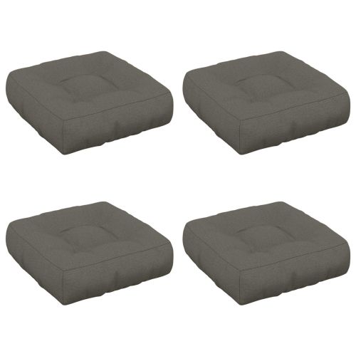 Кушони за сядане, 4 броя VIANEN 4 pcs 100% полиестер Сиво