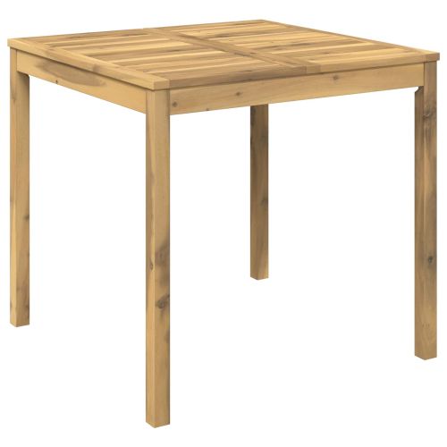 Маса за вечеря в градината Бяло измиване 80 x 80,5 x 75 см