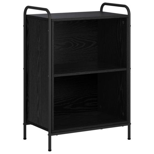 Шкаф за книги 55,5 x 33 x 174 см Инженерна дървесина Черен дъб