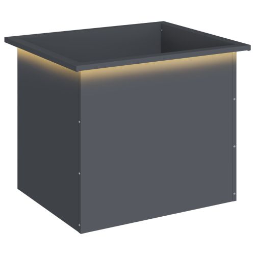 Градинска кашпа с LED осветление Антрацит 50 x 60 x 48 см