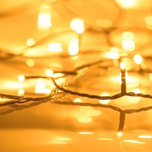Светещ стринг с 600 LED 60 м 8 светлинни ефекта IP44 топло бял