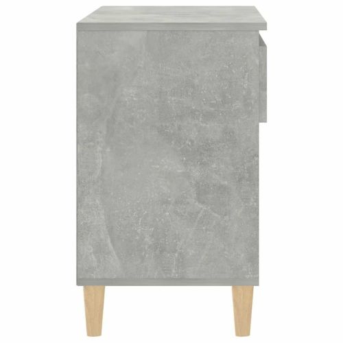 Шкаф за обувки, бетонно сив, 70x36x60 см, инженерно дърво