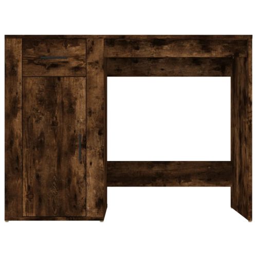 Бюро, опушен дъб, 100x49x75 см, инженерно дърво