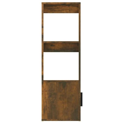 Сайдборд, опушен дъб, 80x30x90 см, инженерно дърво