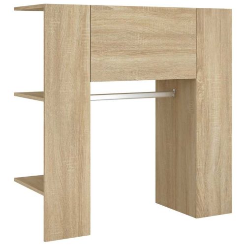 Шкаф за антре, дъб сонома, 97,5x37x99 см, инженерно дърво