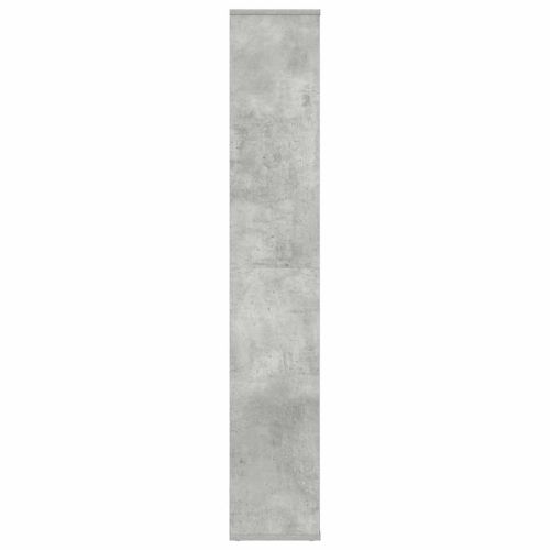Разделител за стая, бетонно сив, 100x24x140 см, инженерно дърво