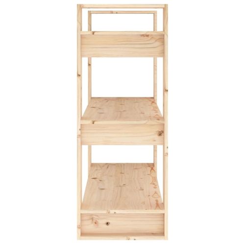 Шкаф за книги/Преграда за стая 80x35x91 см, масивна дървесина, бор