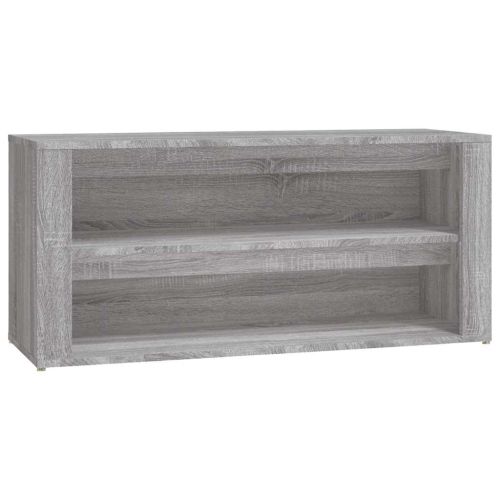 Етажерка за обувки, сив сонома, 100x35x45 см, инженерно дърво
