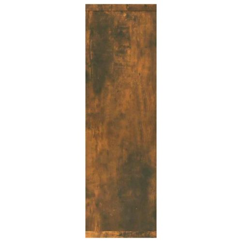 Стенен рафт, опушен дъб, 85x16x52,5 см, инженерно дърво
